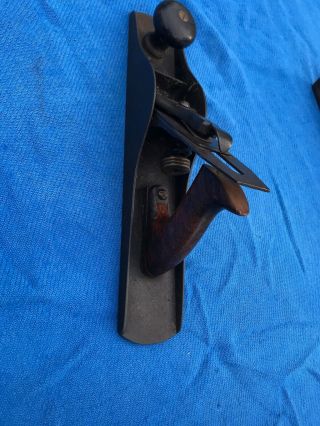 Vintage Great Rare Type 2 Stanley Baileys Patent 5 Jack Plane Solid Nut