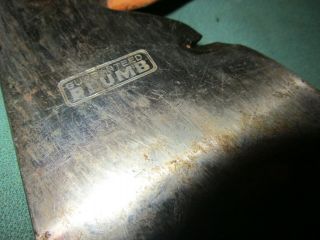Vintage Embossed Fayette R.  Plumb Autograph Hatchet w/ Label 2