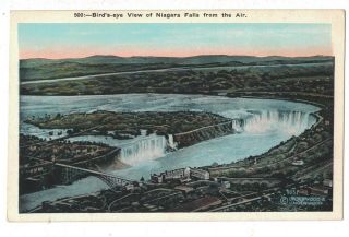 York Ny Vtg Aerial View Of Niagara Falls Bridges Taken By Major H K Maxwell