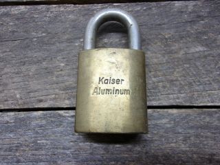 Kaiser Aluminum - Best Lock Padlock Old Vintage Antique Lock L 678