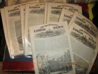 10 X The London Illustrated News.  Newspapers 1864