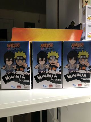 Naruto Shippuden Mininja Set Of 3 Blind Boxes Nib