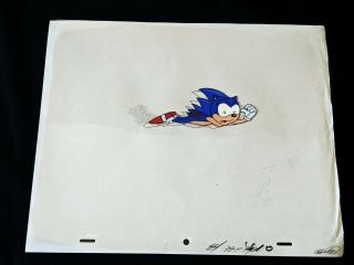 Adventures Of Sonic The Hedgehog Hand Painted Tails Cel Dic & Pencil