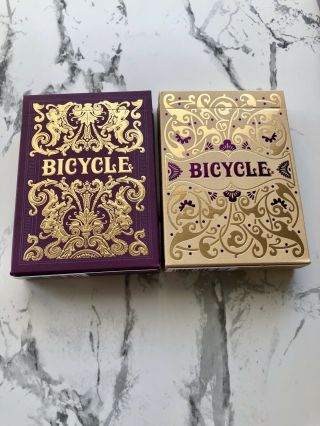 2 Bicycle Playing Cards Jubilee Edition & Majesty - Rare -