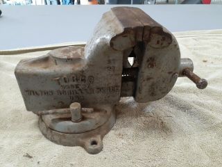 Vintage Wilton " Torco " Swivel Bench Vise 4 " Jaws Collectible