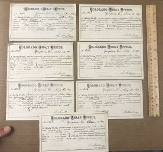 7 Assayer Docs Silver Wing Lode Snake River Summit Co,  Georgetown,  Colorado 1872