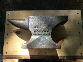 Rare Small Brooks England Blacksmiths Anvil 28 lbs 13 kgs 2
