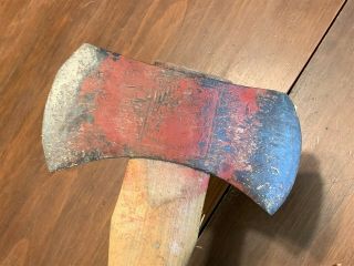 Antique Kelly Black Raven Double - Headed Embossed Axe Head Ax 2