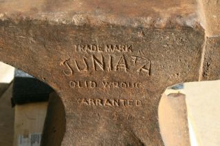 Antique Juniata Hay Budden Anvil 120 lbs 2