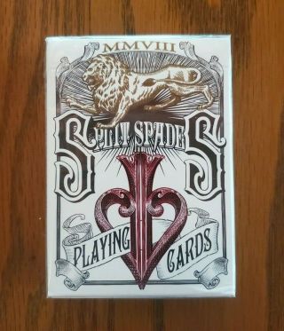 Rare David Blaine Red Split Spades 1st Edition Playing Cards Mmviii