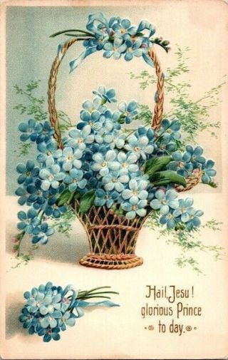 Vintage Postcard Postmarked 1908 Hail Jesu Glorious Prince To Day…