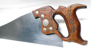 Winchester No.  40 Old Trusty Saw – Elaborate Cowboy & Rifle Etching