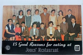 Kentucky Ky Bardstown Jones Home Restaurant 15 Good Reasons Postcard Old Vintage
