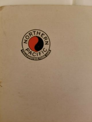 NORTHERN PACIFIC YELLOWSTONE PARK LINE,  Railroad menu,  circa 1908 3