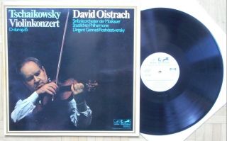 D336 David Oistrakh Tchaikovsky Violin Concerto Op.  35 Eurodisc Ed1 Grey Stereo