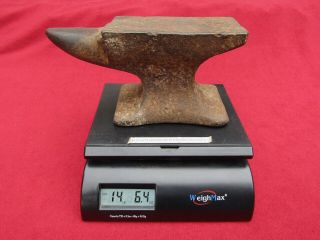 Vintage/Antique Small 14 Lb 6 oz.  Blacksmith/Knife Makers Anvil W/Horn,  9 