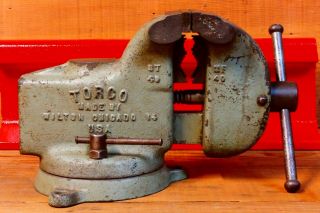 Vintage Wilton " Torco " 14 Swivel Bench Vise 4 " Jaws Collectible