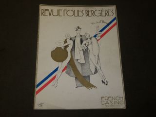 1935 Revue Folies Bergeres French Casino Program - York City - J 3610
