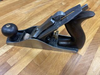 Vintage Stanley Bailey No 3c Smoothing Plane,  Corrugated Type 11 Years 1910 - 1918