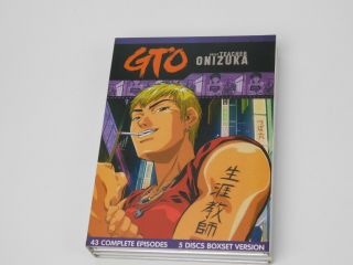 Gto Great Teacher Onizuka Complete Anime Tv Series Ep.  1 - 43 (dvd) English Ship Us