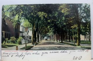 Pennsylvania Pa Honesdale Second Street Postcard Old Vintage Card View Standard