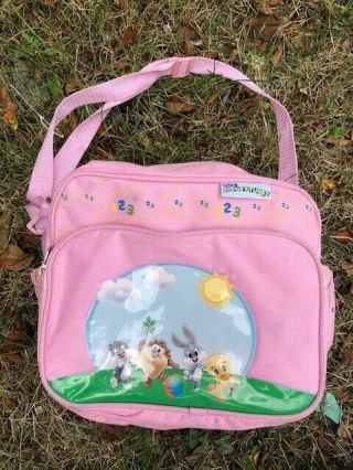 Baby Looney Tunes Pastel Pink Diaper Bag Purse