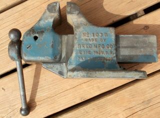 Vintage Reed Vise 103 - R Fixed Base Erie,  Pa.  Usa Made