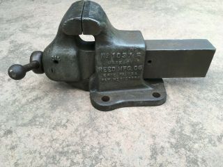 Reed Mfg Co Machinist Bench Vise No.  103 1/2 R 3.  5 " Jaws Vintage Made Erie Pa Usa