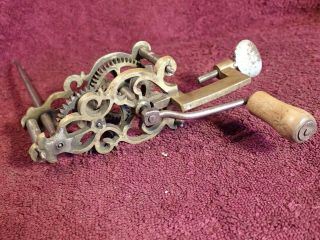 1800 - S Handmade Antique Bobbin Winder Spool Spooling Tool Scandinavia