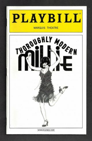 Sutton Foster " Thoroughly Modern Millie " Harriet Harris 2002 Broadway Playbill