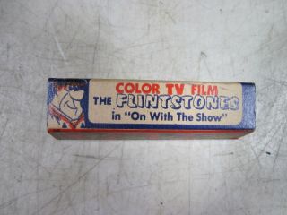Vintage 1960 Lido Toy Viewer Color Tv Film Flintstones On With The Show W/box