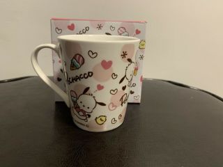 Sanrio Pochacco Mug Cup Ceramic Logo Ice Cream Hearts With Matching Box