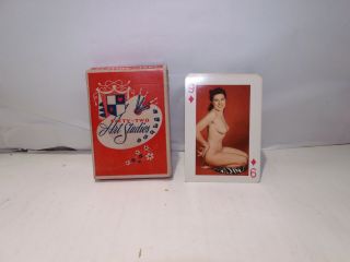 Fifty - Two Art Studies Nude Pin Up Playing Cards With Tax Stamp 1949