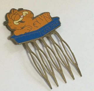 Garfield The Cat Vintage Metal Hair Pin Accessory Lasagna Pan Cat 