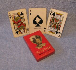 Shirley Temple Playing Cards Bridge Cards Complete Deck W/jokers Vintage 1930 