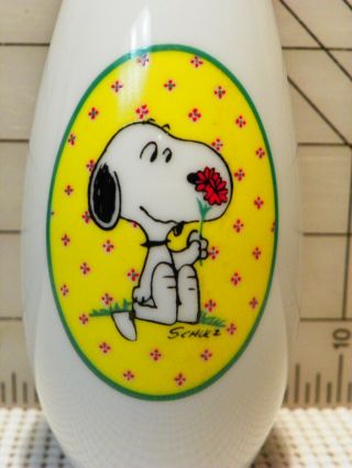 Rare Vintage Peanuts Snoopy Ceramic Vase 2