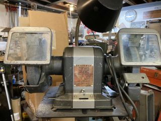 Vintage Craftsman Industrial 397.  19590 1/2 Hp Bench Grinder 115 / 230 V 1967