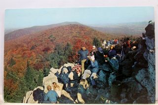 West Virginia Wv Hawk Mountain Sanctuary North Lookout Postcard Old Vintage Card