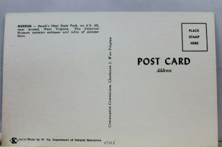 West Virginia WV Ansted Hawk ' s Nest State Park Museum Postcard Old Vintage Card 2