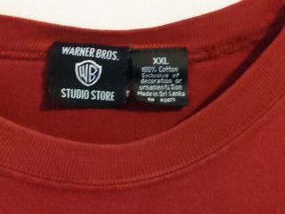 Vintage 90s Warner Brothers Foghorn Leghorn Embroidered T - shirt XXL 3