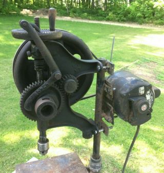 Vintage Champion Blower & Forge Drill Press Lancaster Pa 102 - 3 Motorized 1940s