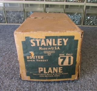 Vintage Stanley Open Throat Router Plane No 71