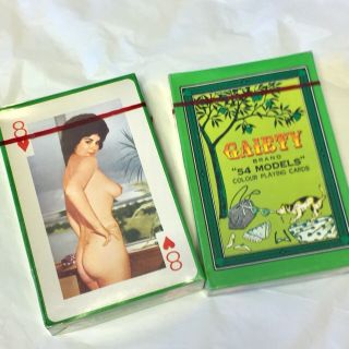 Gaiety “54 Models” Playing Cards Vintage No.  421 960’s Pin - Up