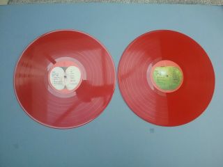 The Beatles Double Album 1962 - 1966 On Red Vinyl On Apple Label