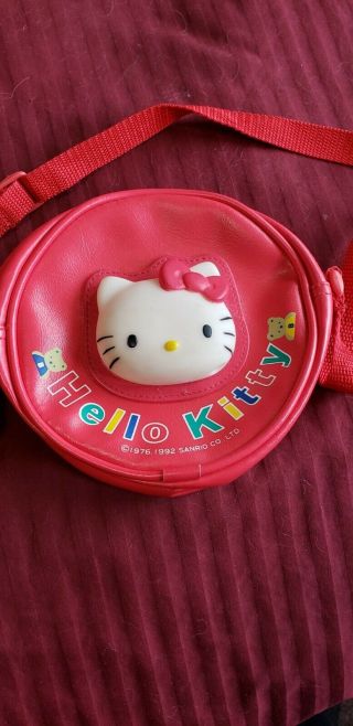 Sanrio Hello Kitty Crossbody Carry Bag Purse Vintage 1976 1992 Rare Look