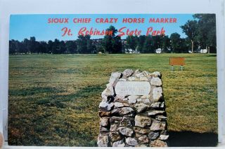 Nebraska Ne Fort Robinson State Park Marker Postcard Old Vintage Card View Post