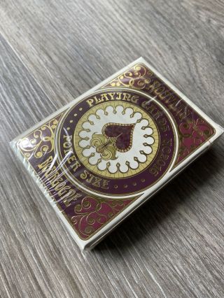 Rare Playing Cards Red Nouveau Limited Edition Gold Foil Epcc