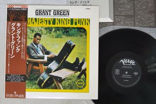 Grant Green His Majesty,  King Funk Verve Mv 4010 Japan Obi Vinyl Lp