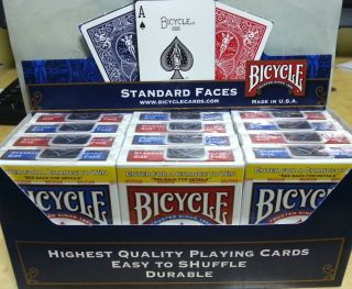 Bicycle Poker Playing Cards 12 Decks,  808 Standard