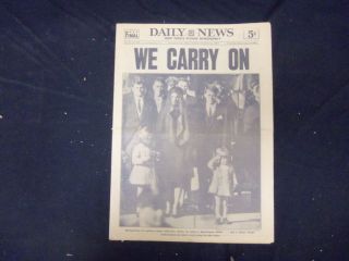 1963 November 26 York Daily News - We Carry On (after Death Of Jfk) - Np 2099